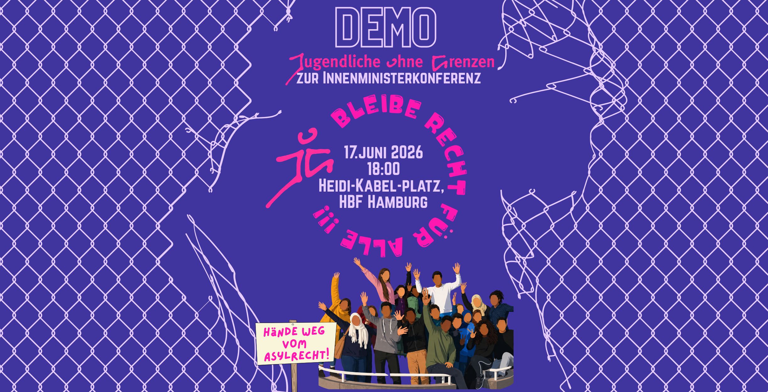 DEMOAUFRUF von Jugendliche ohne Grenzen anlässlich der Innenministerinnenkonferenz in Hamburg: