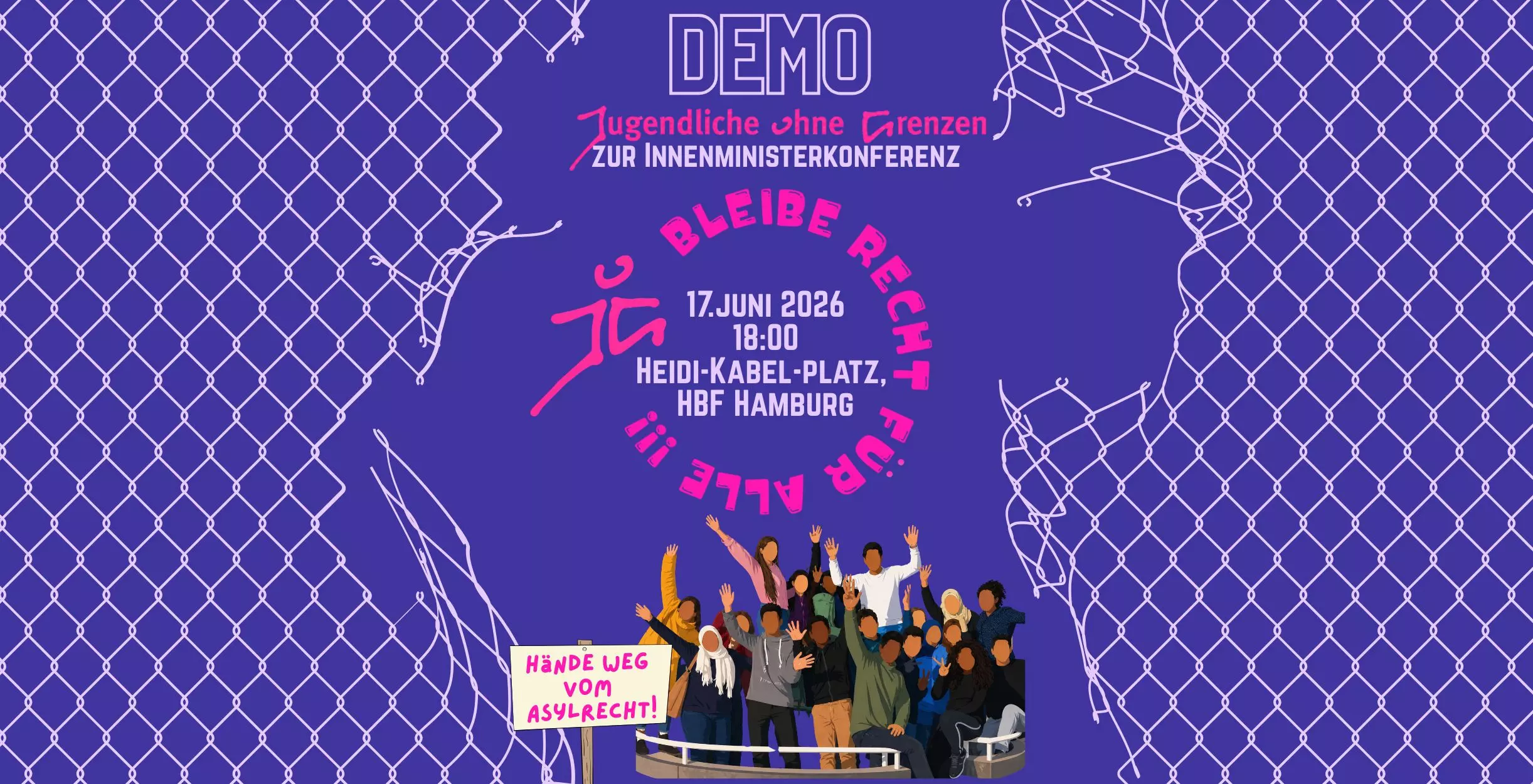 DEMOAUFRUF von Jugendliche ohne Grenzen anlässlich der Innenministerinnenkonferenz in Hamburg: